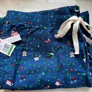 Festive Blue Men’s Pajamas